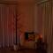 8ft. Pre-Lit Halloween Black Twig Artificial Tree with 510 Orange & Purple LED Lights